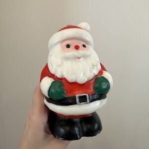 Vtg 90s Santa Clause Jolly Saint Nick Christmas Figural Candle 7" Figurine Decor